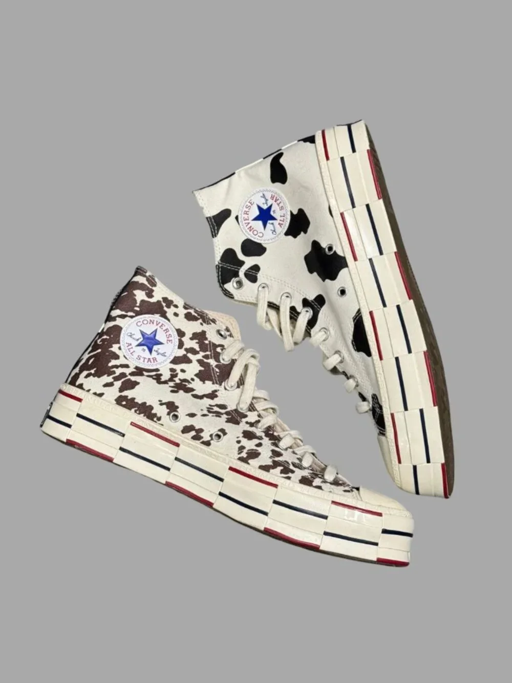 CONVERSE x BRAIN DEAD Chuck 70 Hi Cow Print High Top Sneakers Sz 11 169946C - Picture 7 of 11